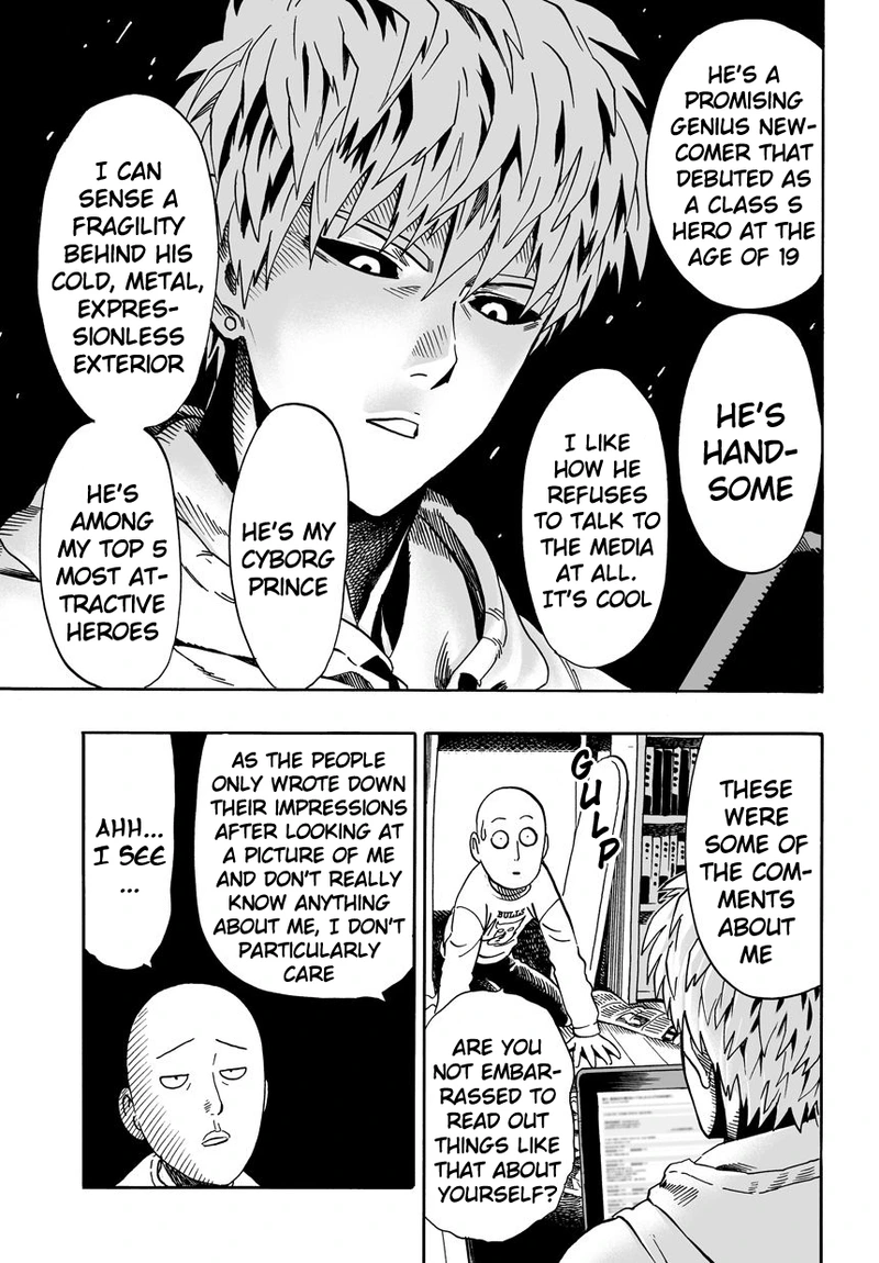 One Punch Man Manga Chapter 21 page 3 - Giant Meteor scene