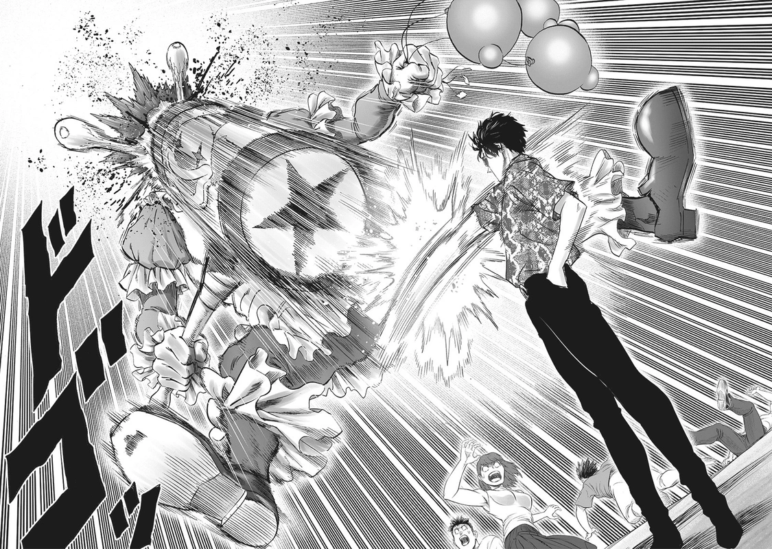One Punch Man Manga Chapter 212 page 16 - We're All Human After All scene