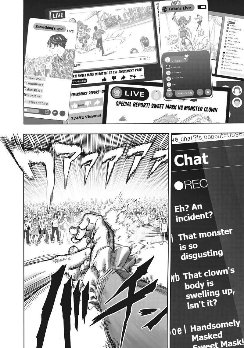 One Punch Man Manga Chapter 214 page 15 - Fanatics scene