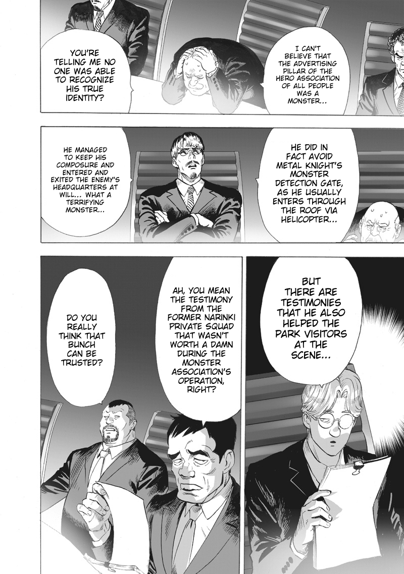 One Punch Man Manga Chapter 218 page 15 - Just Getting Started scene