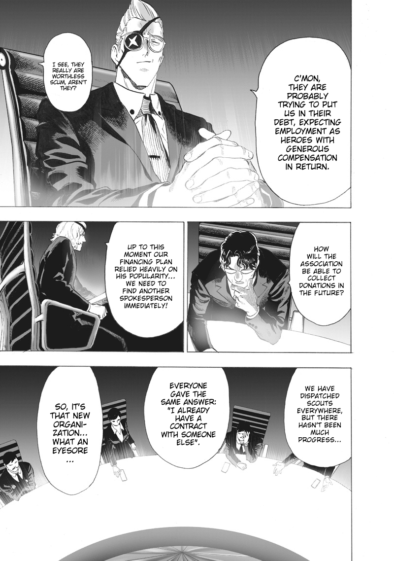 One Punch Man Manga Chapter 218 page 16 - Just Getting Started scene