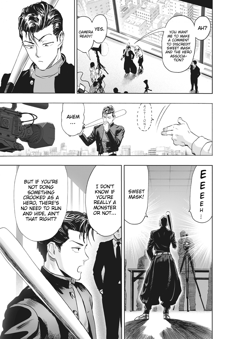 One Punch Man Manga Chapter 218 page 20 - Just Getting Started scene