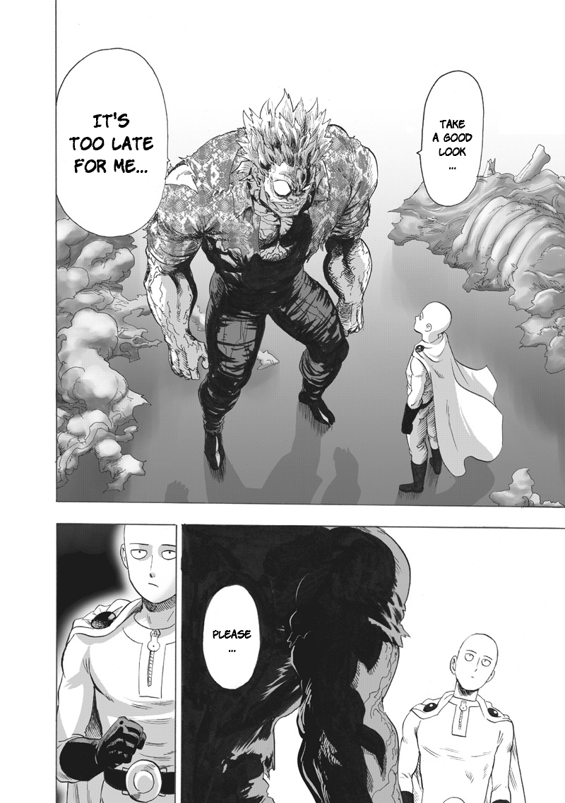One Punch Man Manga Chapter 218 page 5 - Just Getting Started scene
