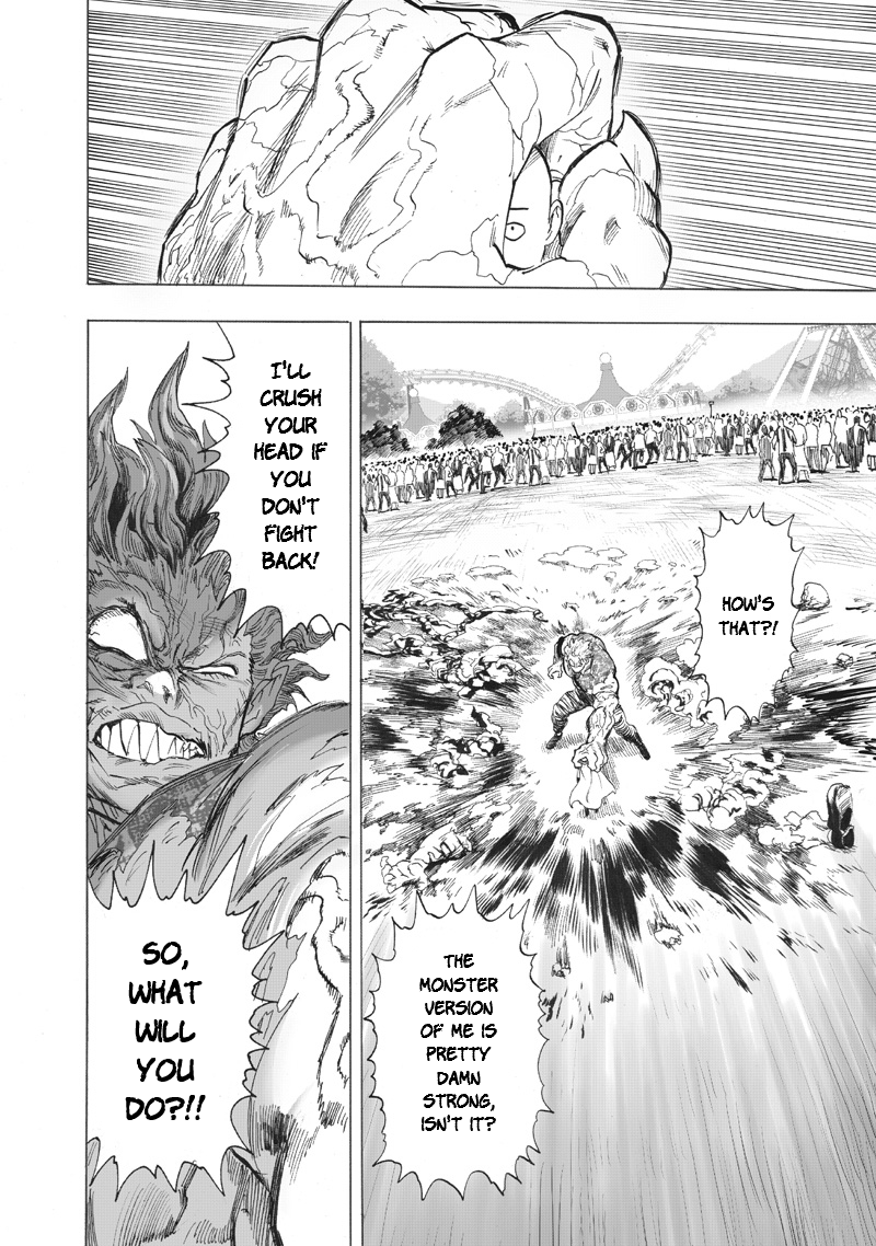One Punch Man Manga Chapter 218 page 9 - Just Getting Started scene