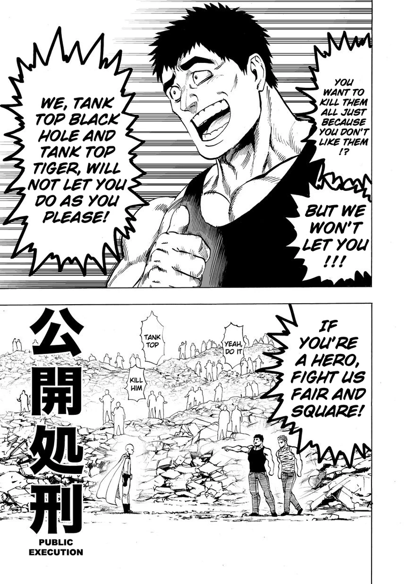 One Punch Man Manga Chapter 22 page 28 - Voices scene