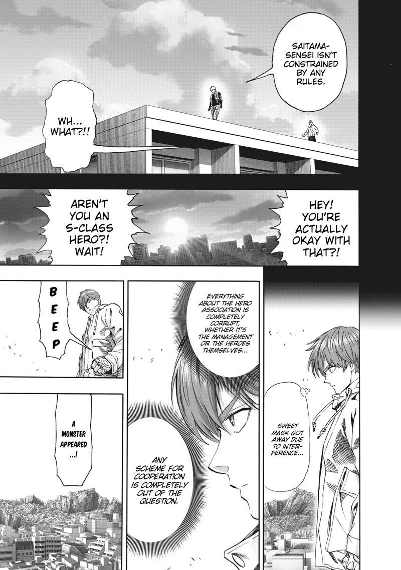 One Punch Man Manga Chapter 220 page 11 - Major Promotion scene