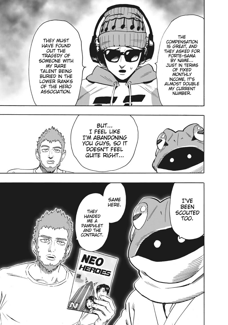 One Punch Man Manga Chapter 220 page 13 - Major Promotion scene