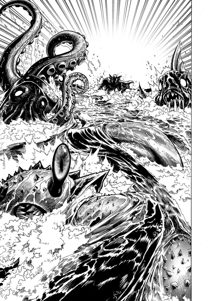 One Punch Man Manga Chapter 23 page 7 - Threat from the Sea scene
