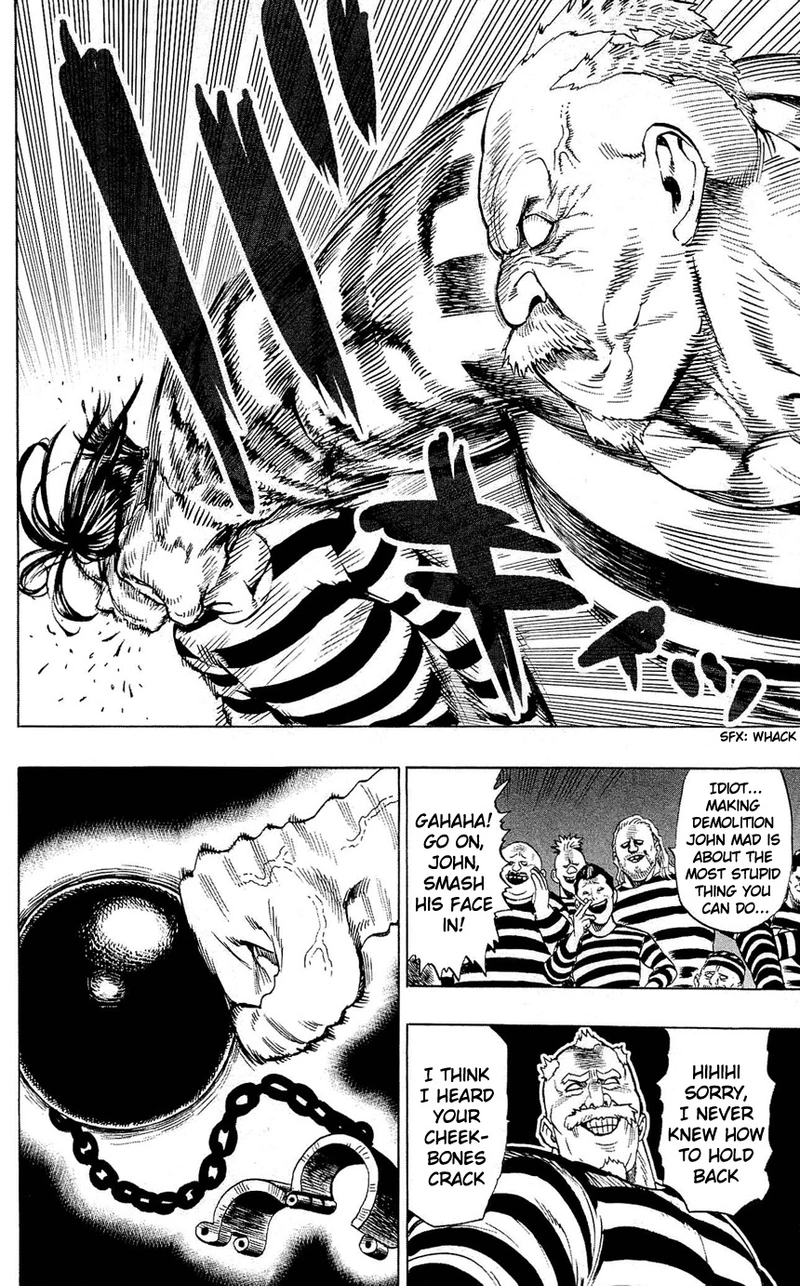 One Punch Man Manga Chapter 24.5 page 12 - Prison | Volume 4 Extras scene