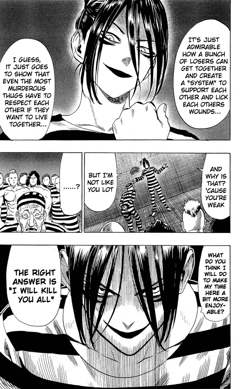 One Punch Man Manga Chapter 24.5 page 15 - Prison | Volume 4 Extras scene