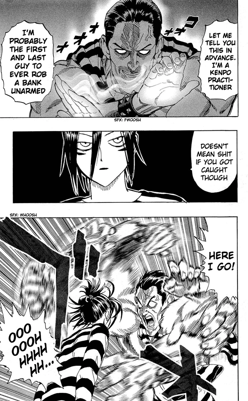 One Punch Man Manga Chapter 24.5 page 17 - Prison | Volume 4 Extras scene