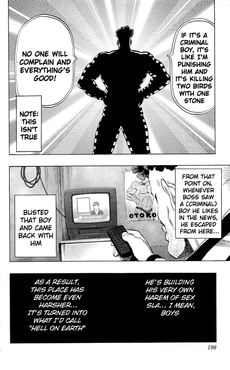 One Punch Man Manga Chapter 24.5 page 23 - Prison | Volume 4 Extras scene