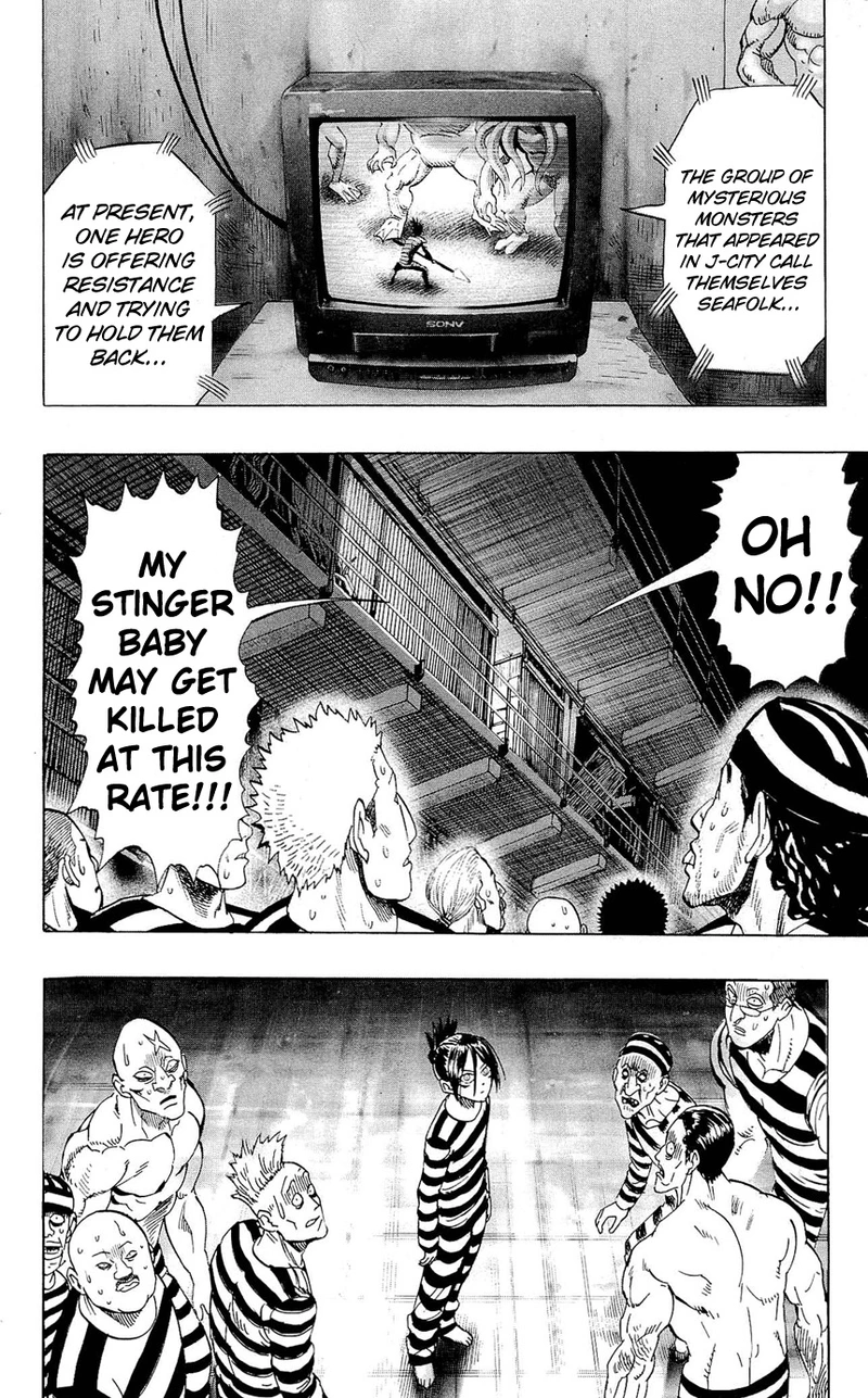 One Punch Man Manga Chapter 24.5 page 25 - Prison | Volume 4 Extras scene