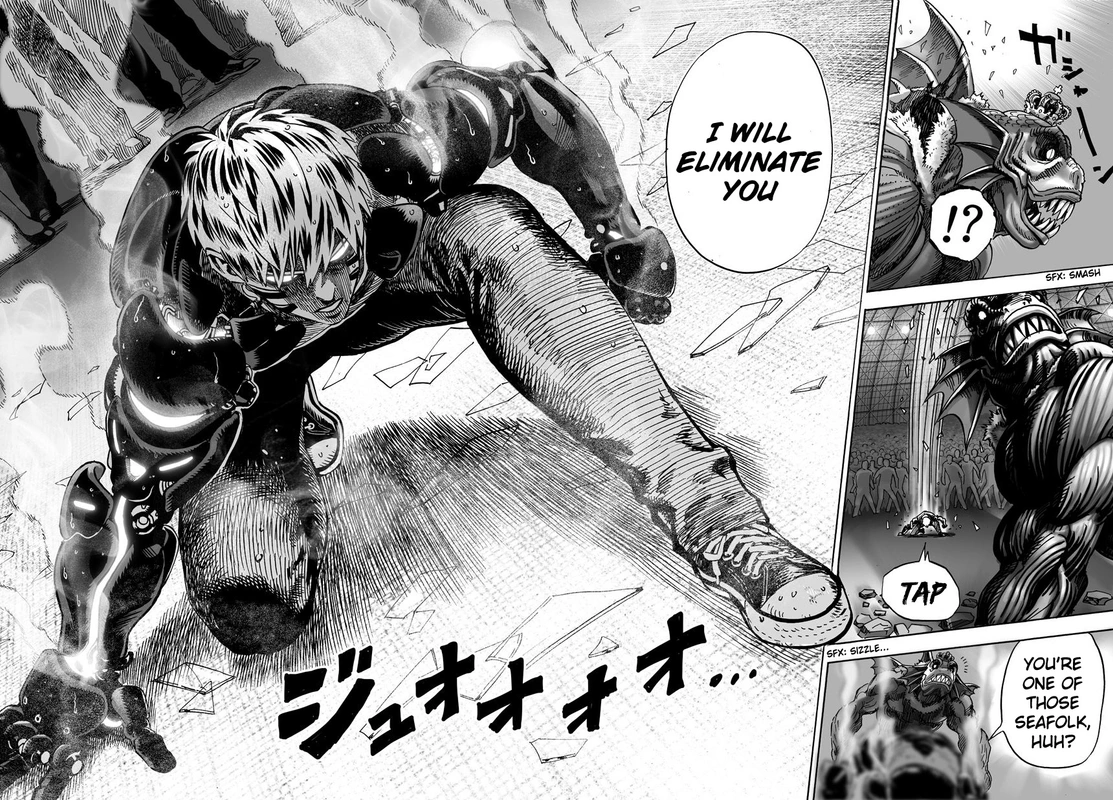 One Punch Man Manga Chapter 26 page 11 - Glimmer of Hope scene