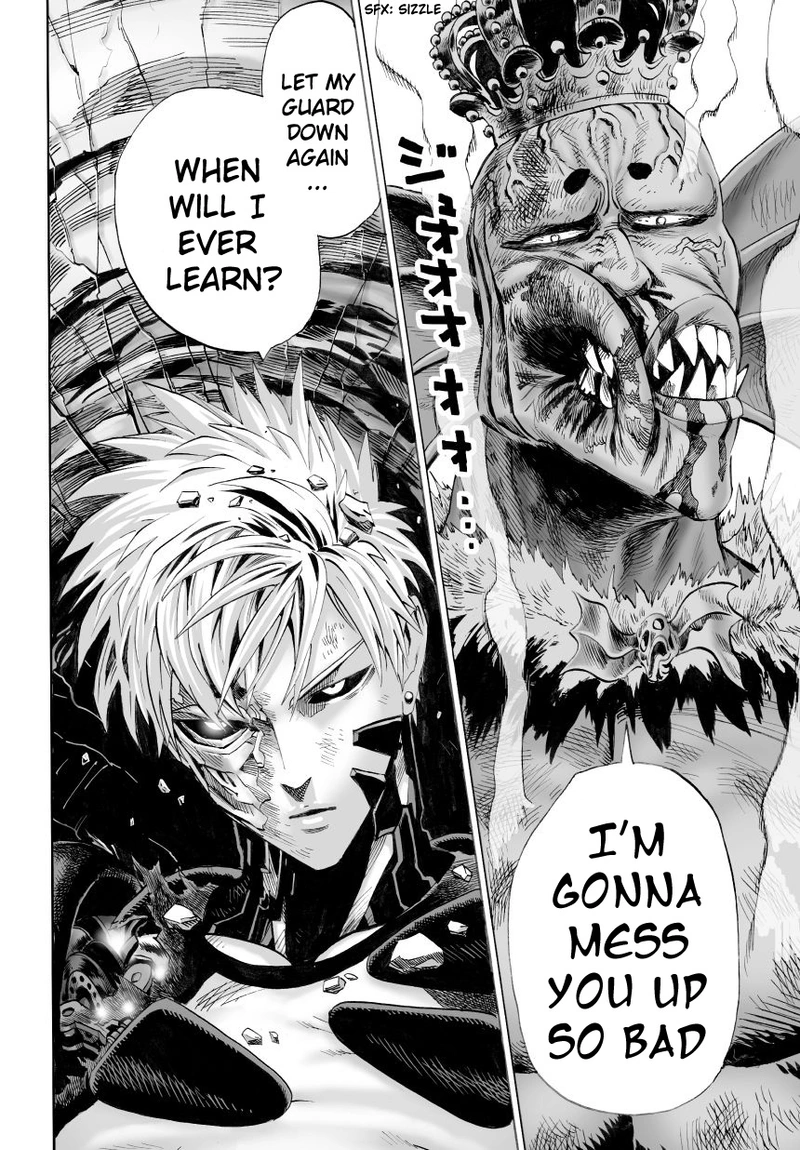 One Punch Man Manga Chapter 26 page 18 - Glimmer of Hope scene