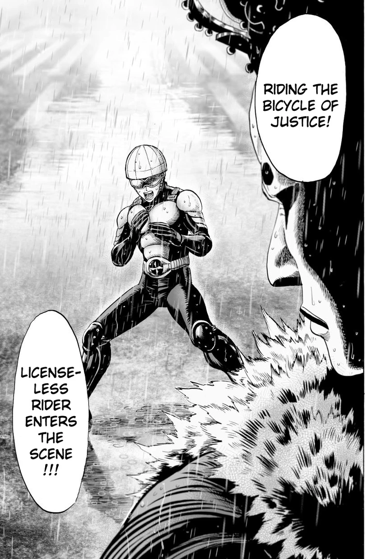 One Punch Man Manga Chapter 27 page 10 - Beat-Up But Shining scene