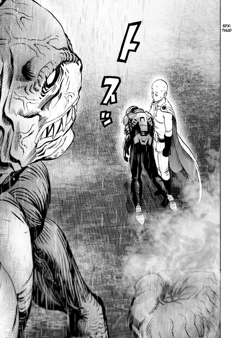 One Punch Man Manga Chapter 27 page 23 - Beat-Up But Shining scene