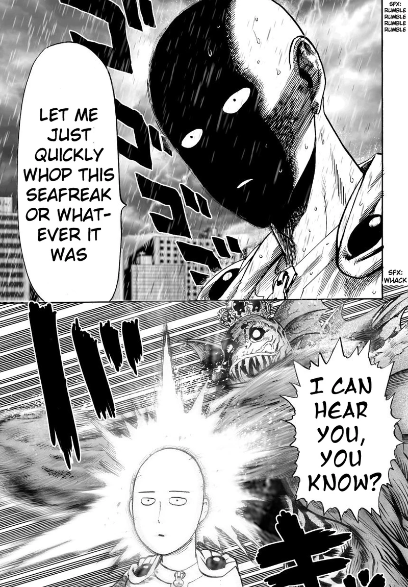 One Punch Man Manga Chapter 27 page 25 - Beat-Up But Shining scene