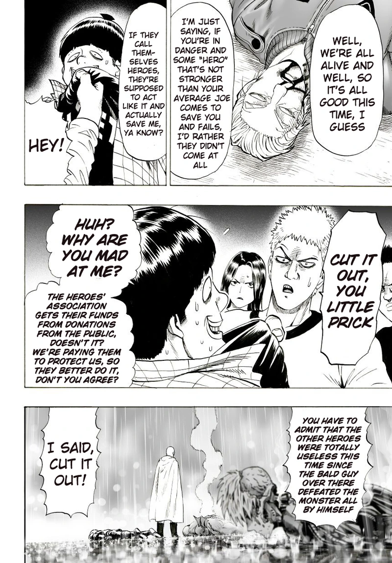 One Punch Man Manga Chapter 28 page 11 - Since It's Raining scene