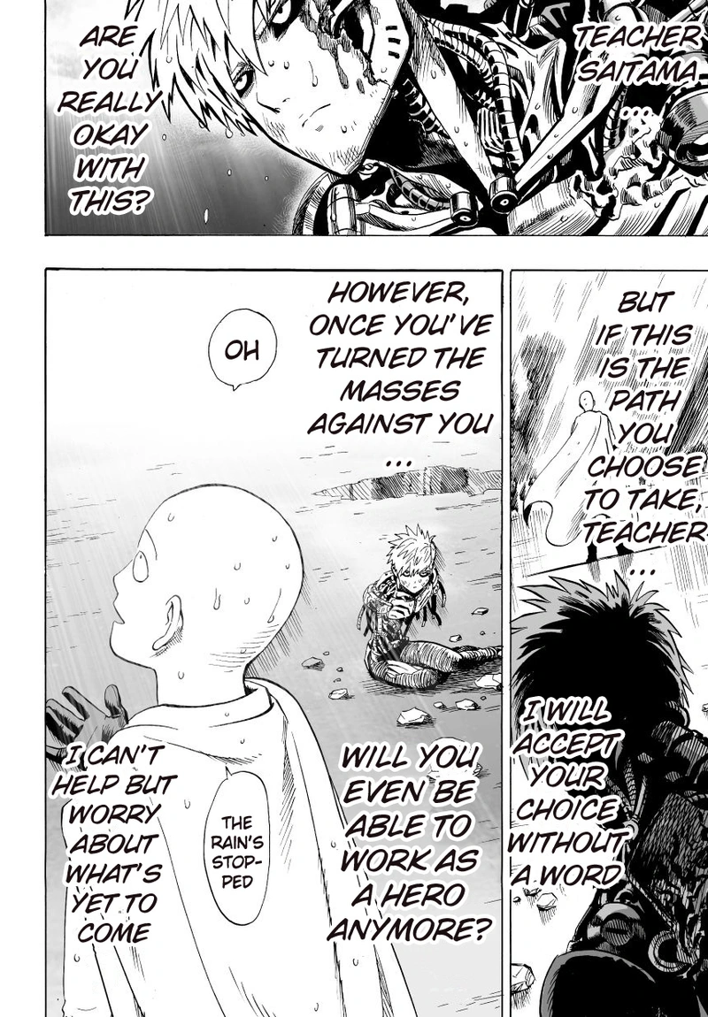 One Punch Man Manga Chapter 28 page 17 - Since It's Raining scene
