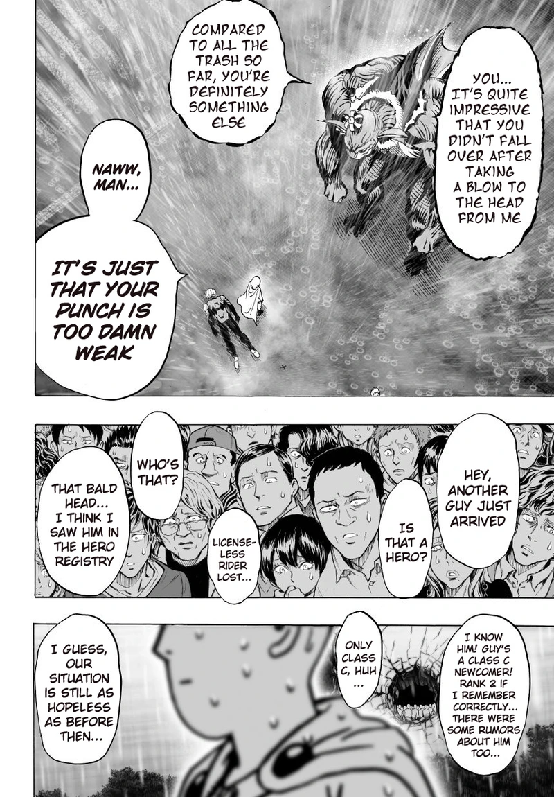 One Punch Man Manga Chapter 28 page 2 - Since It's Raining scene