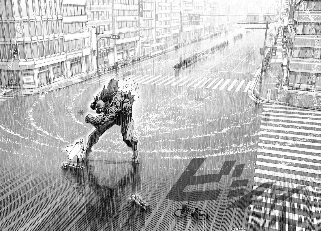 One Punch Man Manga Chapter 28 page 6 - Since It's Raining scene