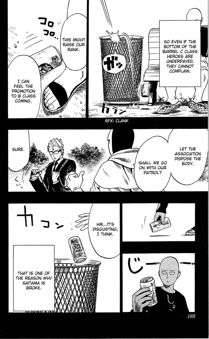 One Punch Man Manga Chapter 29.5 page 10 - What Can't Be Bought | Volume 5 Extras scene