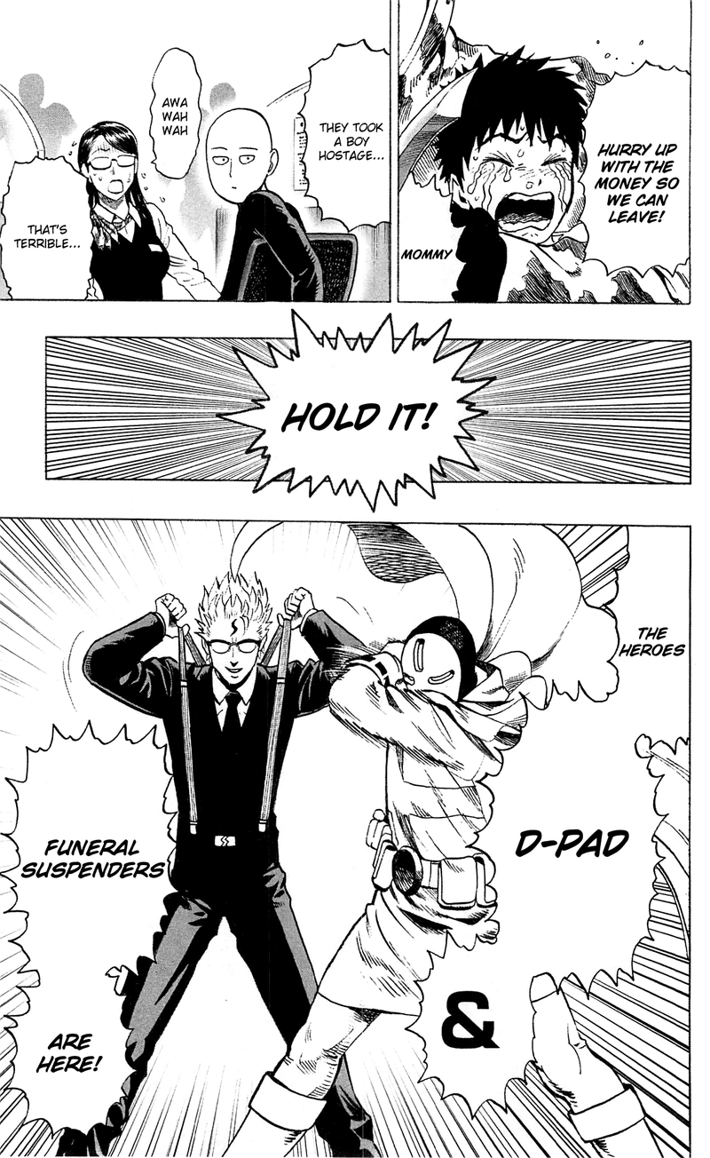 One Punch Man Manga Chapter 29.5 page 13 - What Can't Be Bought | Volume 5 Extras scene