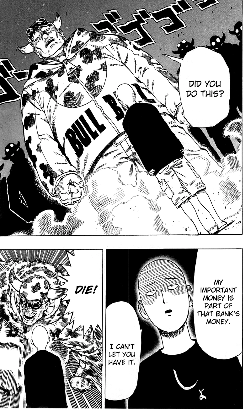 One Punch Man Manga Chapter 29.5 page 23 - What Can't Be Bought | Volume 5 Extras scene