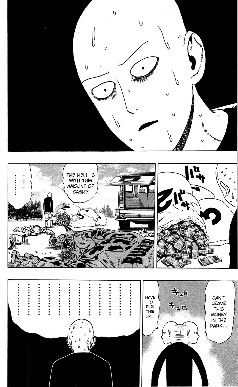 One Punch Man Manga Chapter 29.5 page 24 - What Can't Be Bought | Volume 5 Extras scene