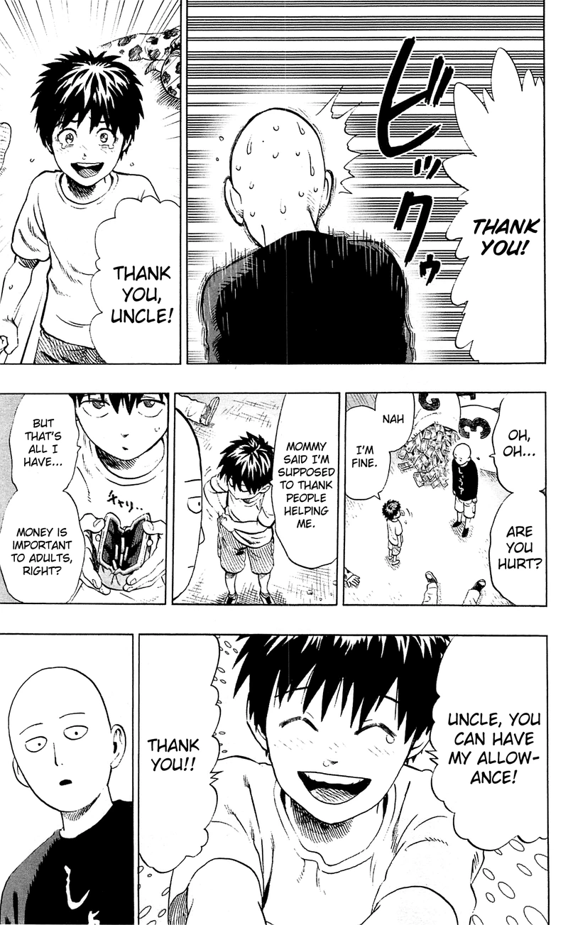 One Punch Man Manga Chapter 29.5 page 25 - What Can't Be Bought | Volume 5 Extras scene