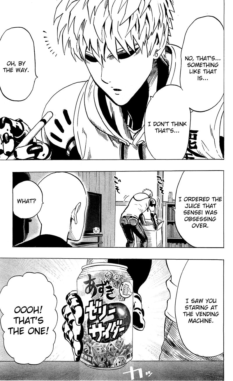 One Punch Man Manga Chapter 29.5 page 27 - What Can't Be Bought | Volume 5 Extras scene