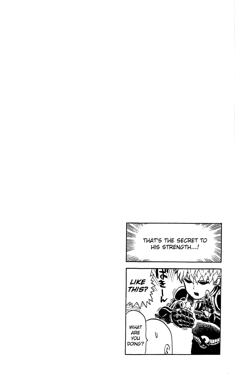 One Punch Man Manga Chapter 29.5 page 34 - What Can't Be Bought | Volume 5 Extras scene