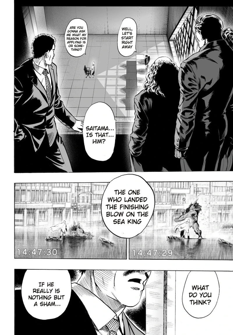 One Punch Man Manga Chapter 29 page 12 - B-Class scene