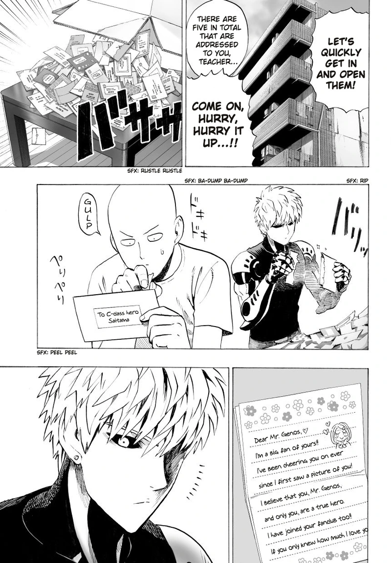 One Punch Man Manga Chapter 29 page 3 - B-Class scene