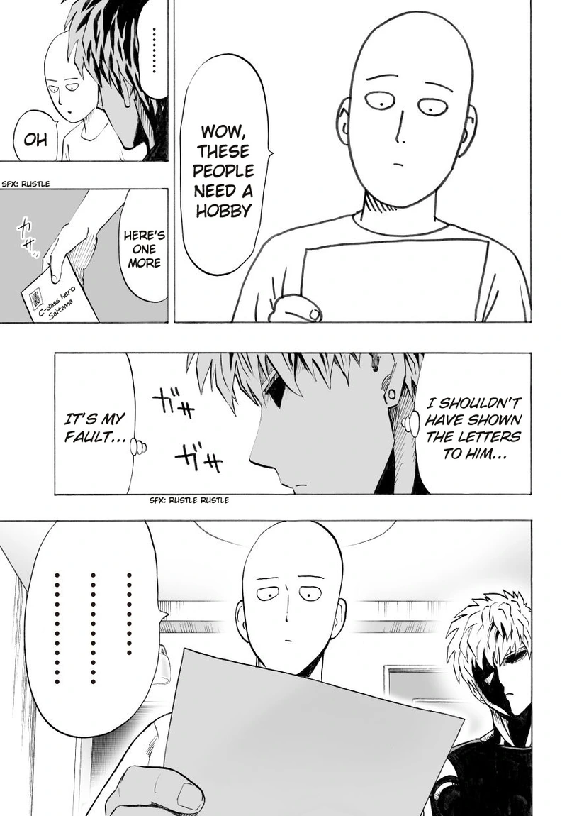 One Punch Man Manga Chapter 29 page 5 - B-Class scene