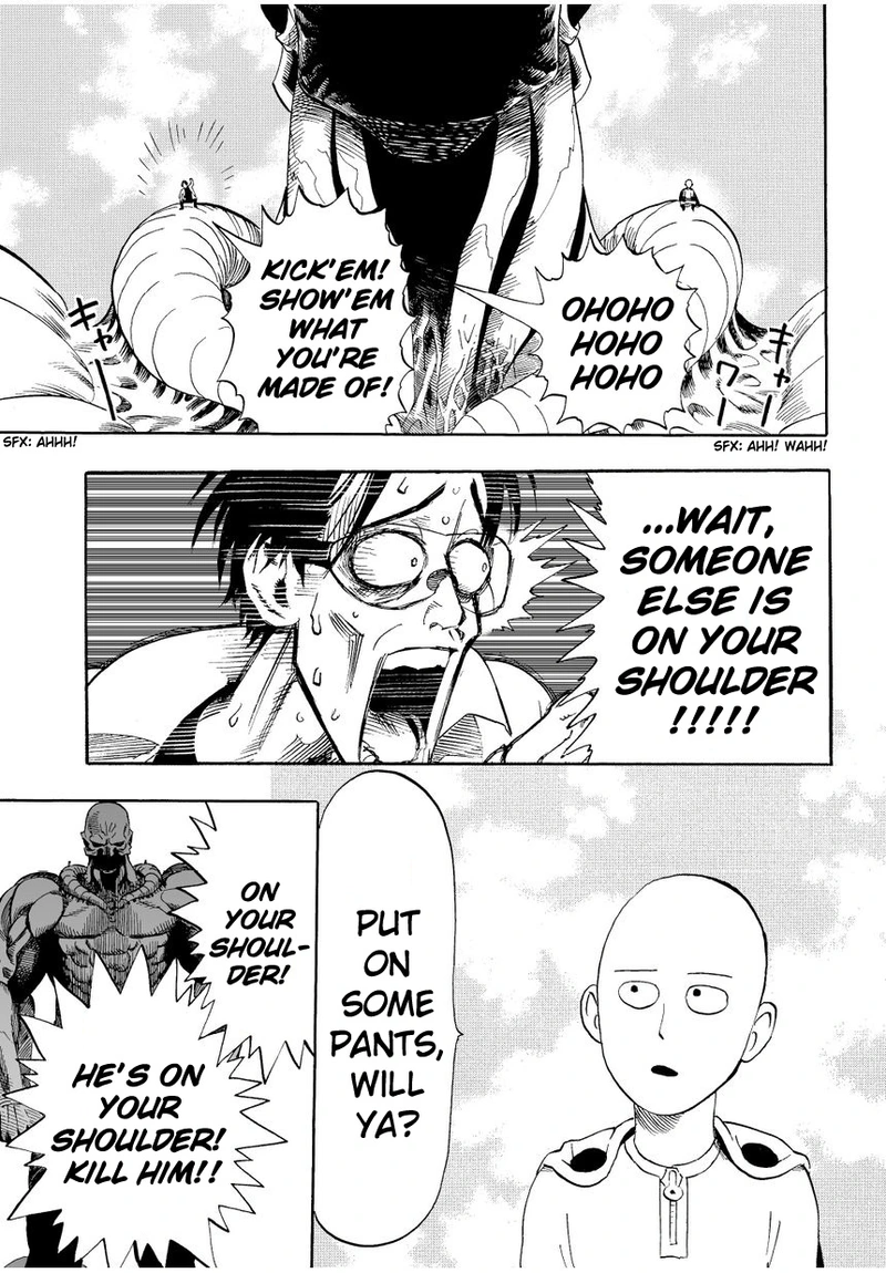 One Punch Man Manga Chapter 3 page 11 - A Dangerous Being scene