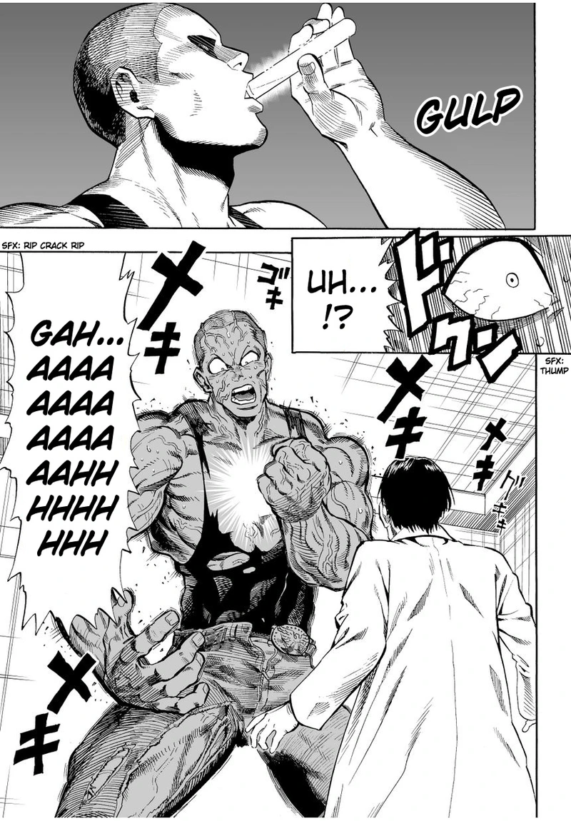 One Punch Man Manga Chapter 3 page 3 - A Dangerous Being scene