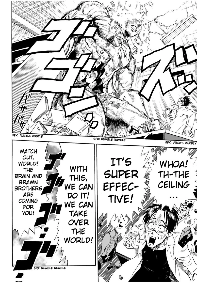 One Punch Man Manga Chapter 3 page 4 - A Dangerous Being scene