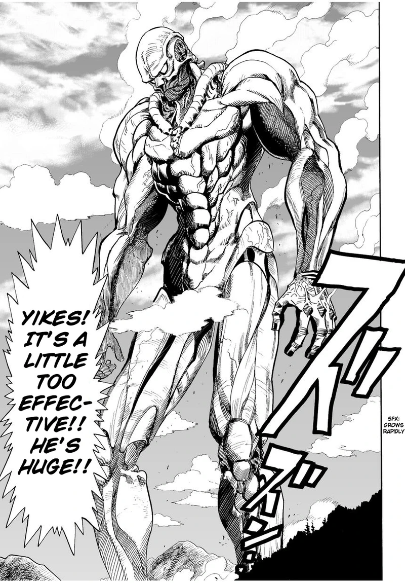 One Punch Man Manga Chapter 3 page 5 - A Dangerous Being scene
