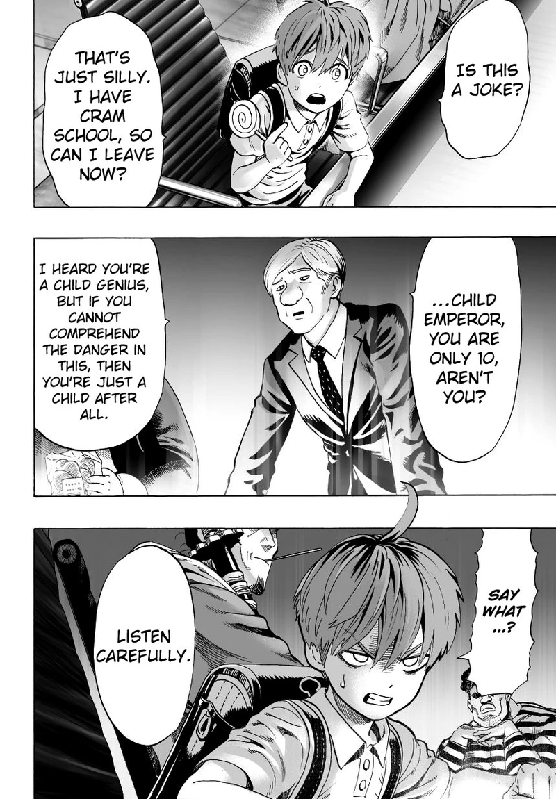 One Punch Man Manga Chapter 31 page 13 - Great Prophecy scene