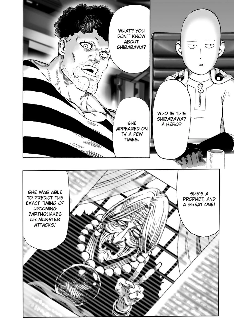 One Punch Man Manga Chapter 31 page 8 - Great Prophecy scene