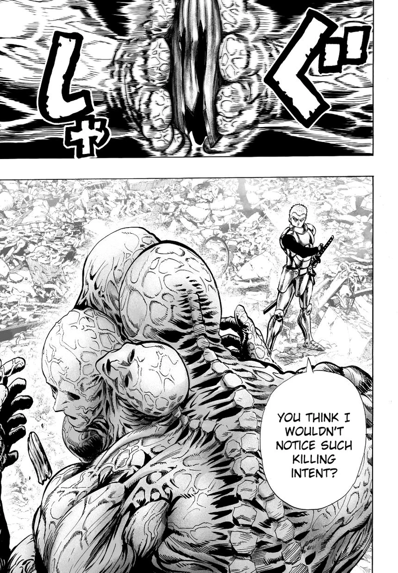 One Punch Man Manga Chapter 32 page 11 - From Space... scene