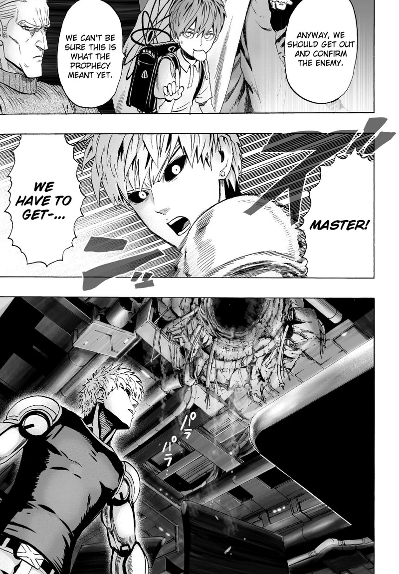 One Punch Man Manga Chapter 32 page 15 - From Space... scene