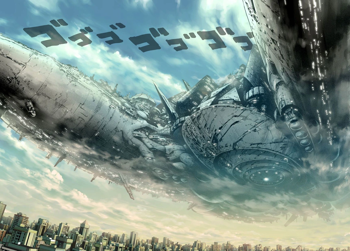 One Punch Man Manga Chapter 32 page 2 - From Space... scene