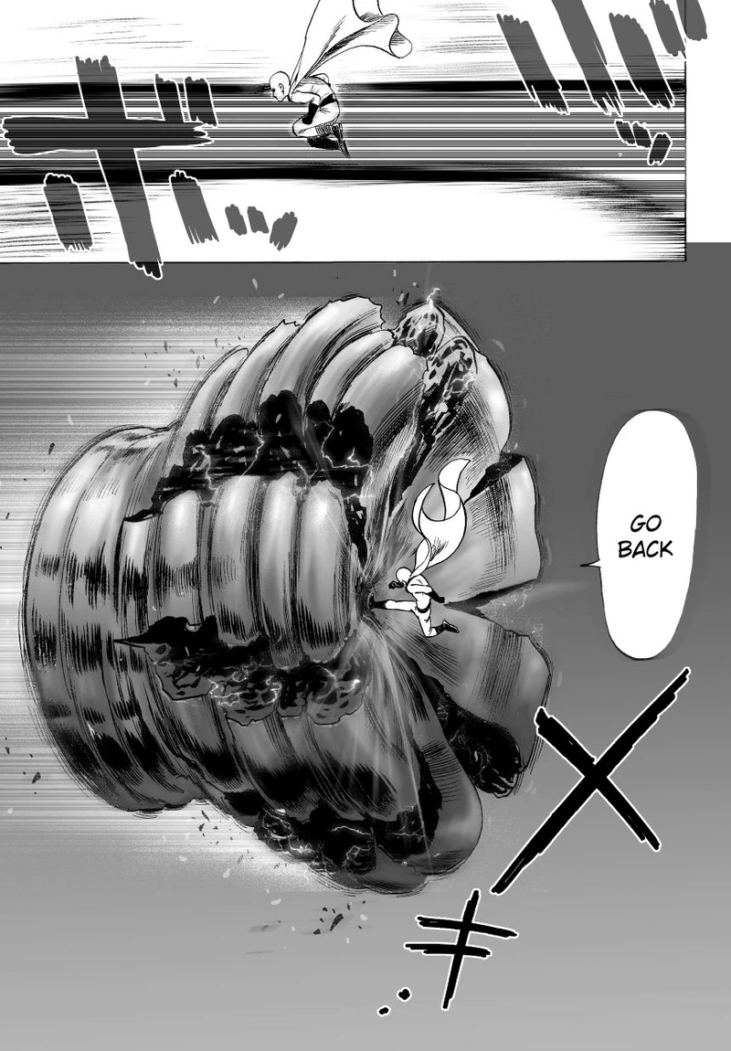 One Punch Man Manga Chapter 32 page 20 - From Space... scene
