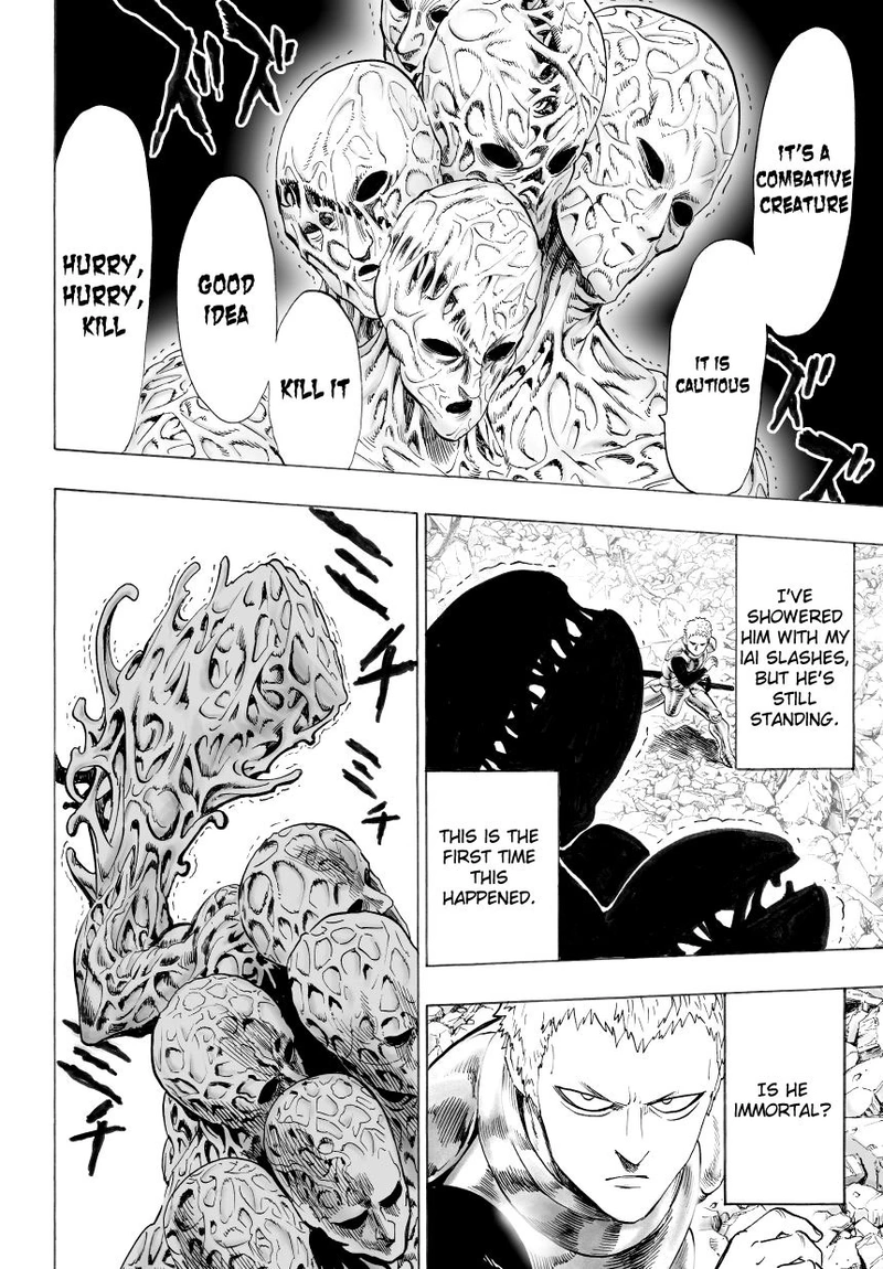 One Punch Man Manga Chapter 32 page 23 - From Space... scene