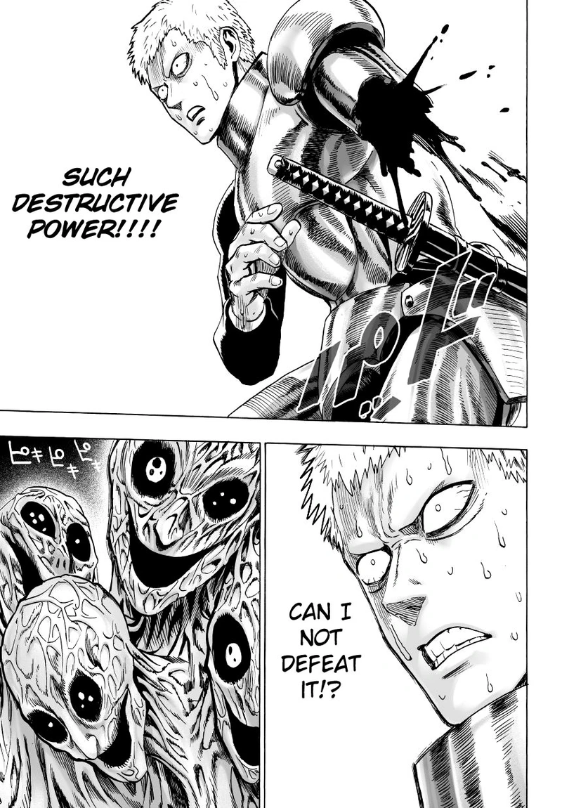 One Punch Man Manga Chapter 32 page 26 - From Space... scene