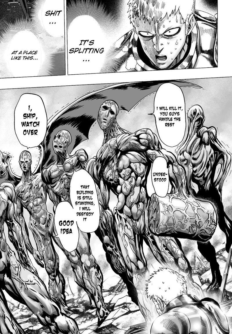 One Punch Man Manga Chapter 32 page 28 - From Space... scene
