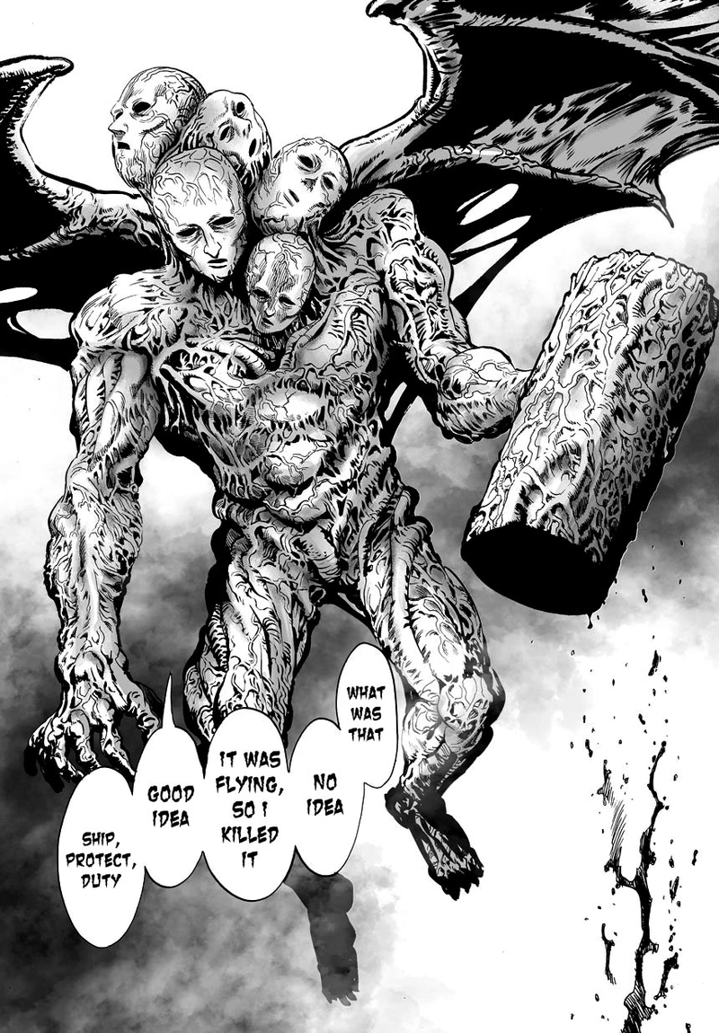 One Punch Man Manga Chapter 32 page 5 - From Space... scene